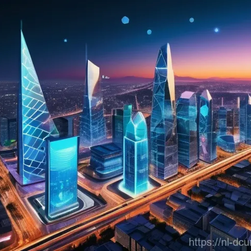 디지털화폐의 가격 예측 - **"The Nexus of Innovation in Digital Finance"**
A highly detailed, wide-angle shot of a futuris...