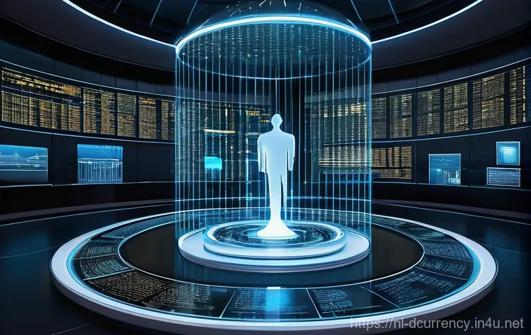 디지털화폐의 가격 예측 - **"The Nexus of Innovation in Digital Finance"**
    A highly detailed, wide-angle shot of a futuris...