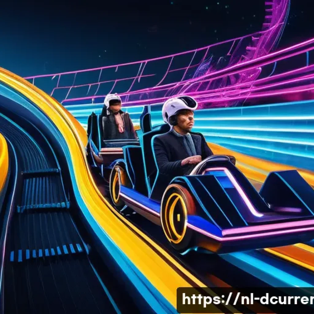 디지털화폐의 투자 리스크 분석 - **Prompt for Market Volatility: "The Unpredictable Rollercoaster"**
A dynamic and visually strik...